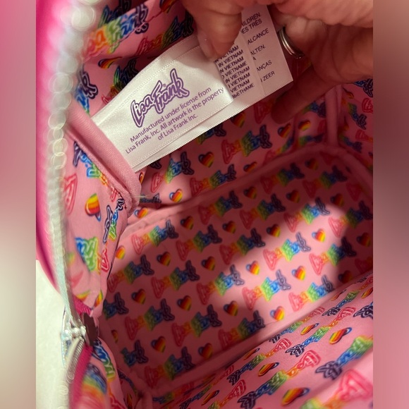 Loungefly x Lisa Frank AOP Irridescent Mini Backpack - Picture 8 of 14